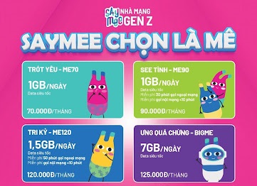 Điểm danh các gói cước tháng Saymee chỉ từ 70K có ngay data lên đến 7GB/ngày - Ảnh 3.