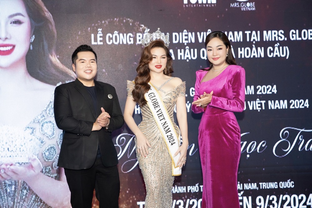 Hoa hậu Hoàng Thanh Nga tài trợ vương miện cho Mrs Globe Vietnam 2024 Nguyễn Ngọc Trang - Ảnh 1.