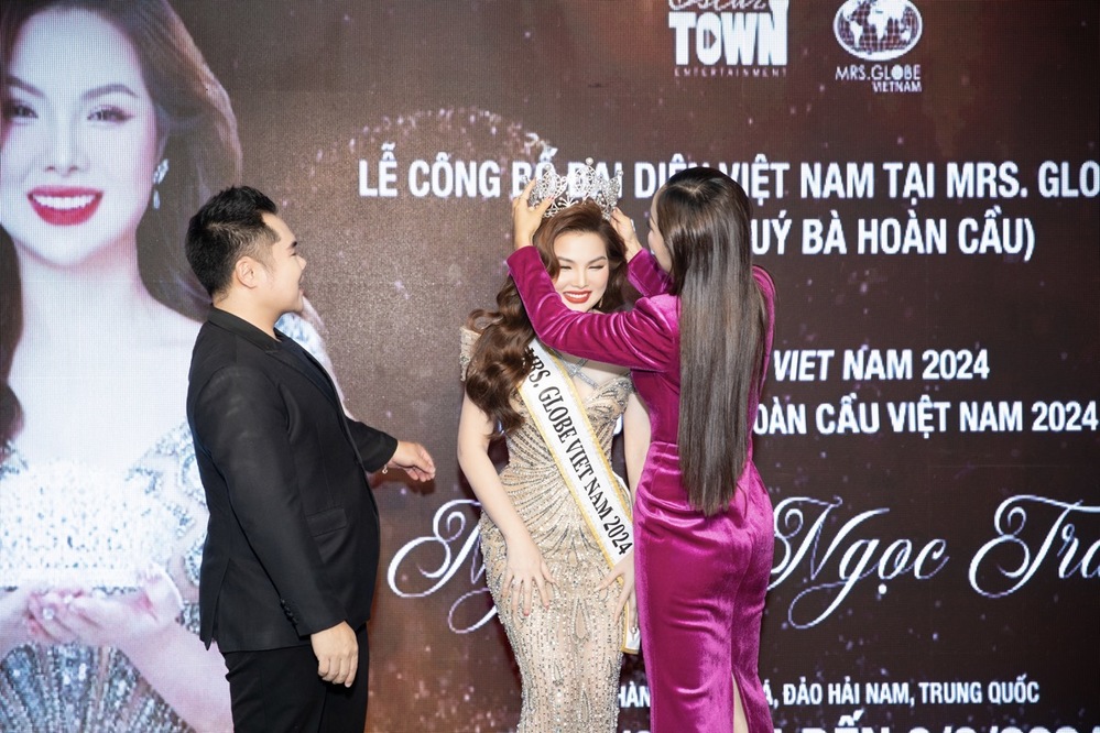 Hoa hậu Hoàng Thanh Nga tài trợ vương miện cho Mrs Globe Vietnam 2024 Nguyễn Ngọc Trang - Ảnh 2.