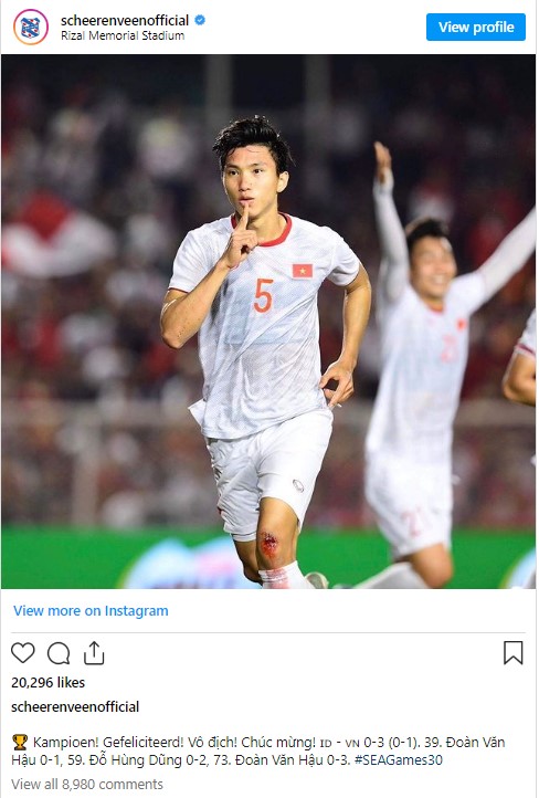 Văn Hậu ghi bàn giúp tuyển trẻ Việt Nam thắng trận lịch sử, CLB châu Âu chúc mừng, báo Indonesia nói sự thật về thất bại - Ảnh 3.