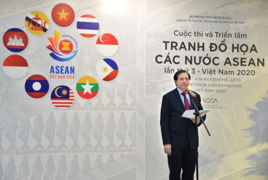 Tổ chức Cuộc thi và Triển lãm tranh đồ họa các nước ASEAN năm 2024 - Ảnh 1.