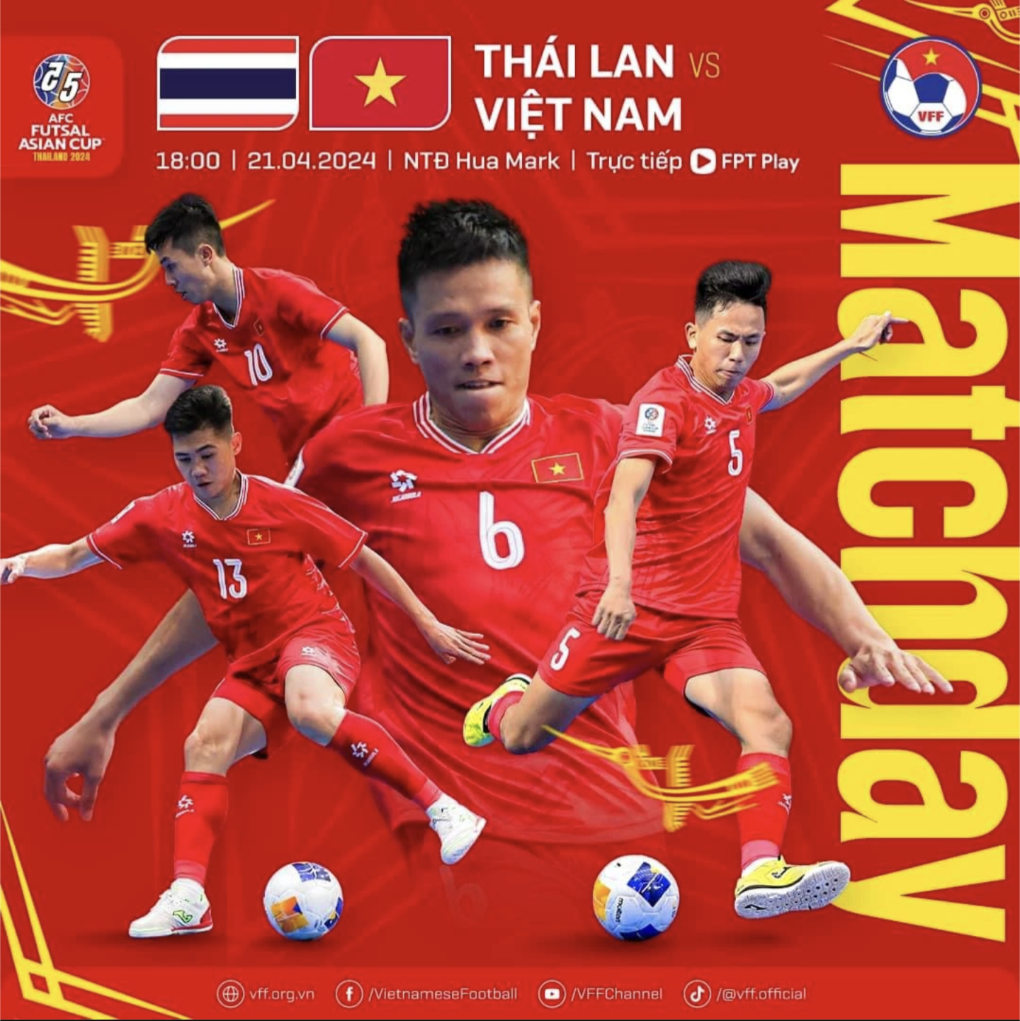 TRỰC TIẾP bóng đá Việt Nam vs Thái Lan 18h00 hôm nay, VCK futsal châu Á 2024: Chốt chặn Hồ Văn Ý bắt chính - Ảnh 5.