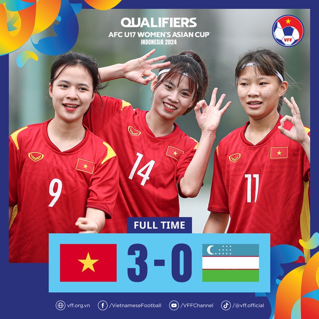 Tuyển trẻ Việt Nam thắng 3-0 trước Uzbekistan với siêu phẩm đá phạt 35m ở giải châu Á - Ảnh 2.
