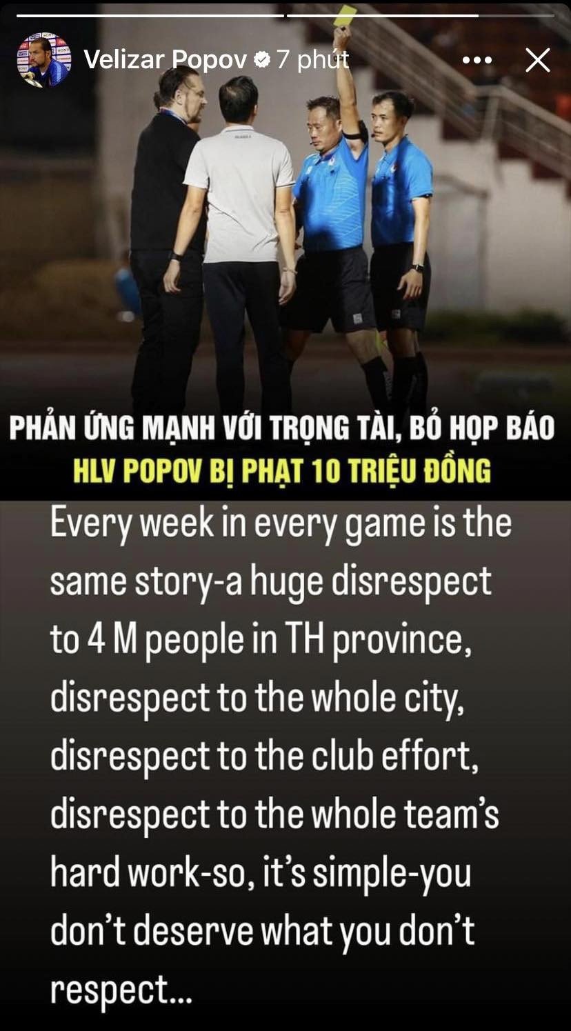 HLV châu Âu tại V-League phẫn nộ vì bị phạt, tuyên bố 4 triệu người Thanh Hóa không được tôn trọng - Ảnh 2.
