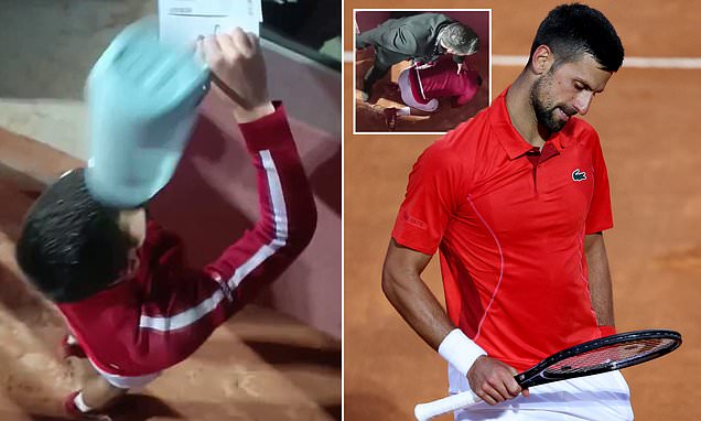 Djokovic chảy máu khi gặp sự cố bất ngờ ở giải đấu lớn - Ảnh 2.