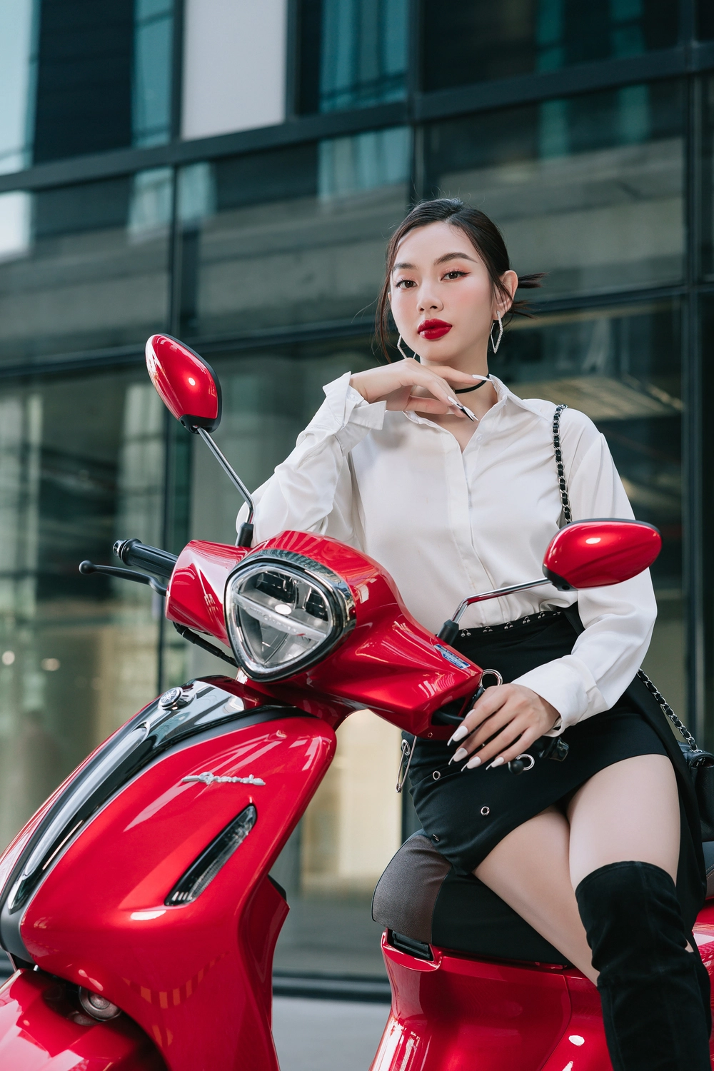 Yamaha Grande - “em xế ruột” của 2 Đại sứ Hoa hậu Quốc gia Việt Nam 2024 - Ảnh 1.