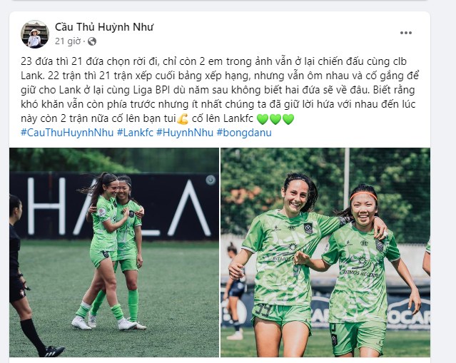 Lank FC tạo ra kỳ tích, Huỳnh Như thổ lộ lời 'gan ruột', fan khen hết lời vì một điều - Ảnh 2.