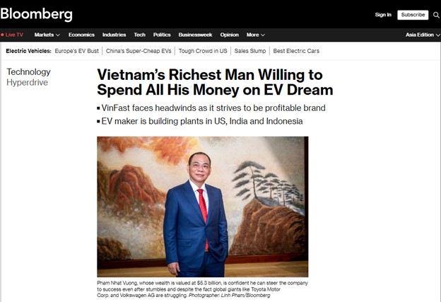 Tỷ phú giàu nhất Việt Nam quyết tâm đi đến cùng cho giấc mơ xe điện - Ảnh 1.