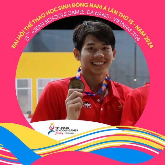 Em trai Ánh Viên giành 2 HCV ở Đại hội thể thao học sinh Đông Nam Á