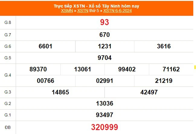 XSTN 13/6, kết quả xổ số Tây Ninh hôm nay 13/6/2024, trực tiếp xổ số hôm nay ngày 13 tháng 6 - Ảnh 1.