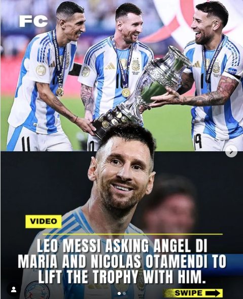 Messi khiến triệu fan cảm phục với hành động đặc biệt trong lễ đăng quang Copa America của Argentina - Ảnh 2.