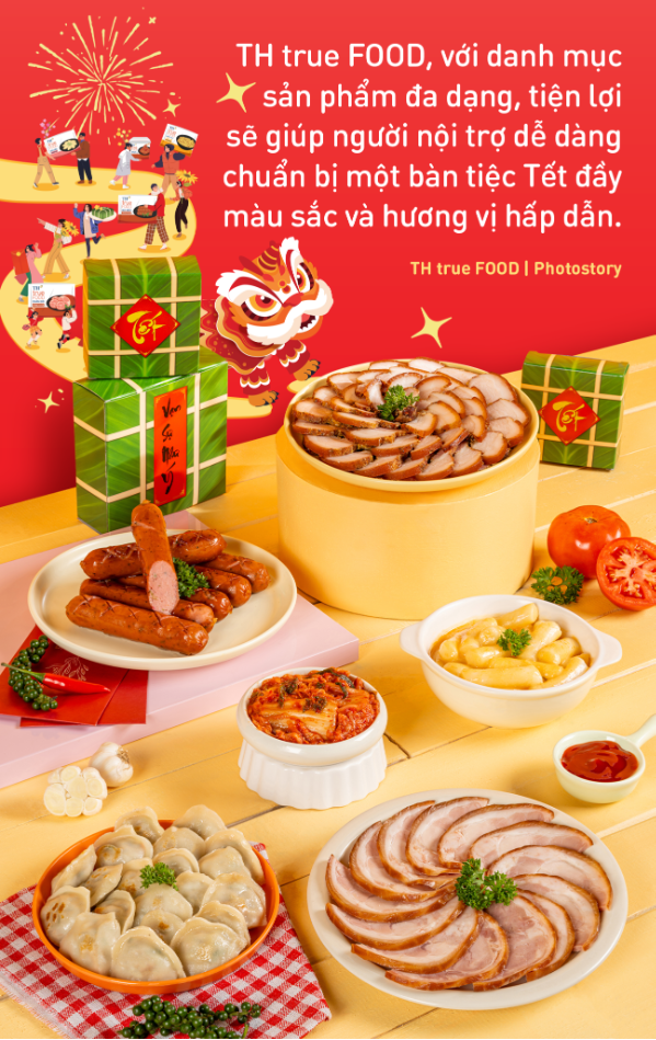 Biến tấu menu &quot;vừa ngon vừa nhàn&quot; đãi khách dịp Tết với bộ sản phẩm TH true FOOD - Ảnh 2.