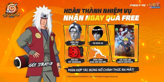 Free Fire và NARUTO SHIPPUDEN cùng đem đến sự kiện hợp tác IP anime bùng nổ nhất dòng game bắn súng sinh tồn! - Ảnh 5.