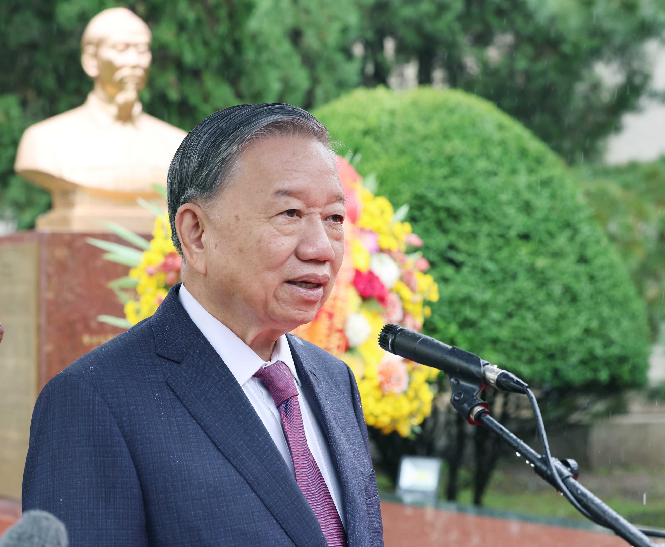 Tổng Bí thư Tô Lâm dự Lễ khánh thành Tượng đài Chủ tịch Hồ Chí Minh tại Bình Nhưỡng - Ảnh 7.