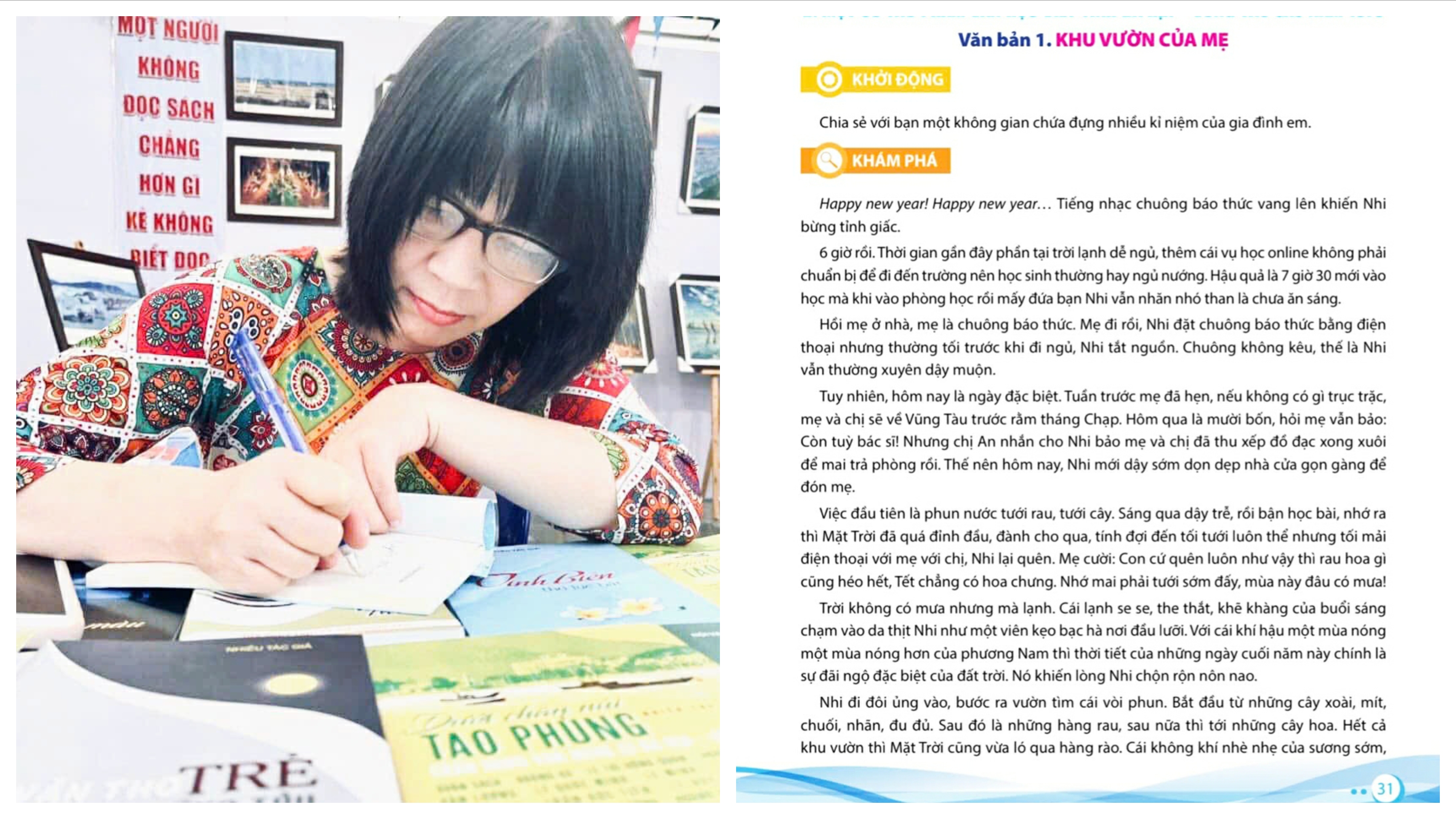 Nhà văn Bùi Đế Yên miệt mài với "Khu vườn của mẹ"