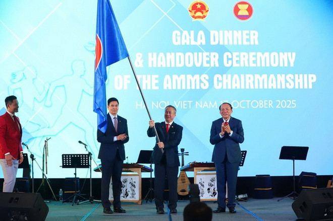 Lễ chuyển giao vai trò chủ nhà Hội nghị Bộ trưởng ASEAN về Thể thao lần thứ 9 cho Campuchia - Ảnh 2.
