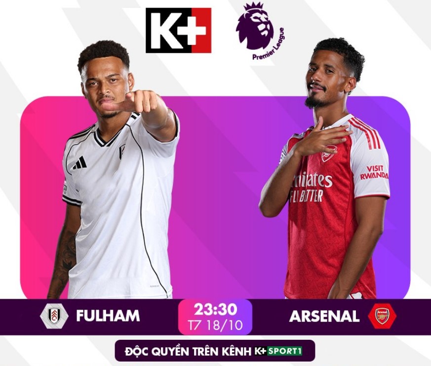 Link xem trực tiếp bóng đá Fulham vs Arsenal 23h30 hôm nay, Premier League vòng 8 - Ảnh 2.