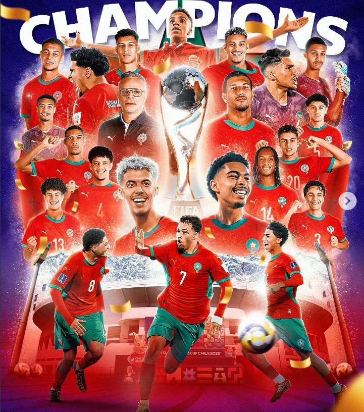 Thắng sốc đàn em Messi, U20 Maroc bất ngờ vô địch U20 World Cup - Ảnh 2.