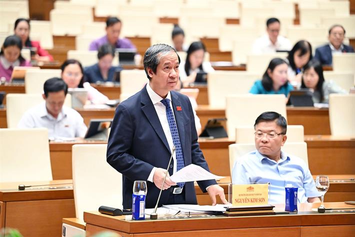 Kỳ họp thứ 10, Quốc hội khóa XV: Thảo luận 3 dự án Luật về lĩnh vực giáo dục - Ảnh 1.