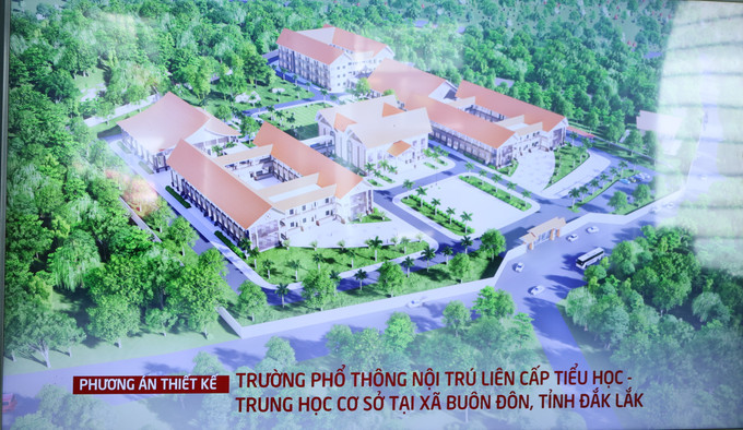 Chuẩn bị khởi công xây dựng nhiều trường nội trú liên cấp ở vùng biên giới - Ảnh 1.