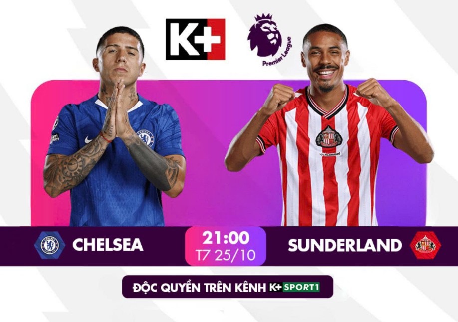 Link xem trực tiếp bóng đá Chelsea vs Sunderland 21h00 hôm nay, Premier League vòng 9 - Ảnh 2.