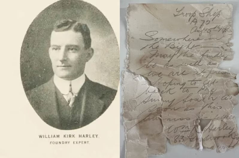 Hơn 1 thế kỷ lênh đênh của lời nhắn gửi từ Chiến tranh Thế giới thứ nhất - Ảnh 3. Hơn 1 thế kỷ lênh đênh của lời nhắn gửi từ Chiến tranh Thế giới thứ nhất - Ảnh 3.