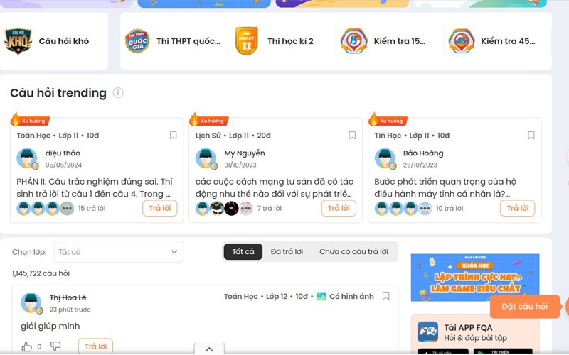 Cộng đồng học sinh Việt Nam FQA cùng nhau học hỏi và sẻ chia mỗi ngày - Ảnh 1. Cộng đồng học sinh Việt Nam FQA cùng nhau học hỏi và sẻ chia mỗi ngày - Ảnh 1.