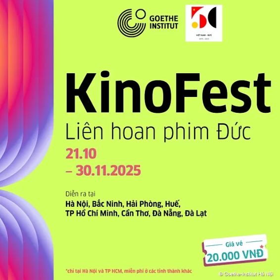 KinoFest 2025: Mang điện ảnh Đức đến gần hơn với các khán giả Việt Nam - Ảnh 1. KinoFest 2025: Mang điện ảnh Đức đến gần hơn với các khán giả Việt Nam - Ảnh 1.