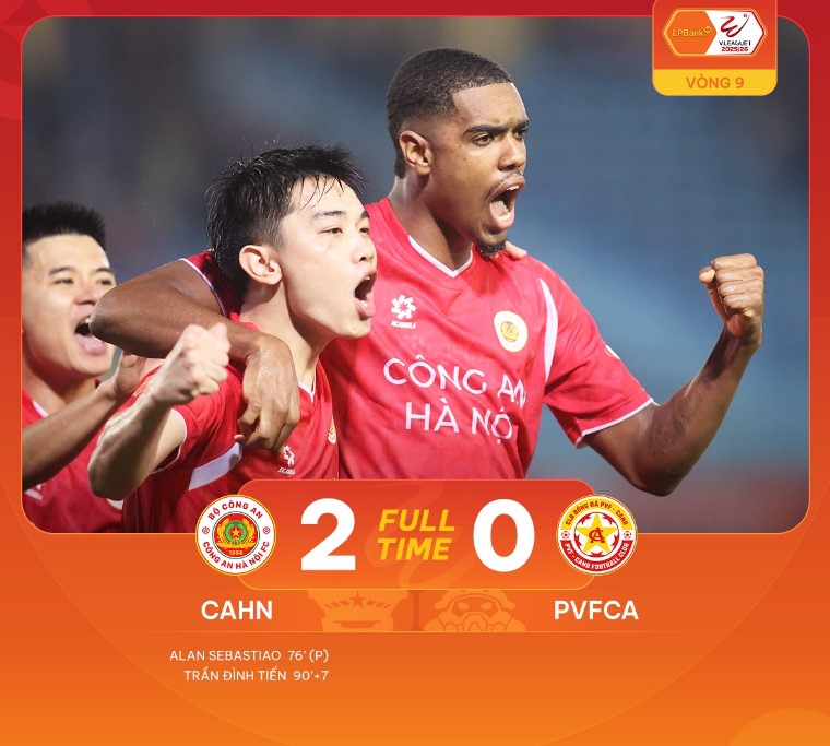 CAHN FC giành chiến thắng, cuộc đua vô địch 'song mã' ở V-League lộ diện - Ảnh 2. CAHN FC giành chiến thắng, cuộc đua vô địch 'song mã' ở V-League lộ diện - Ảnh 2.