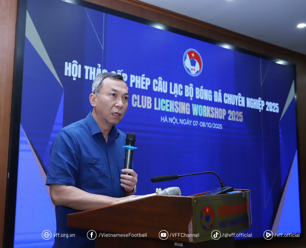 VFF tổ chức hội thảo cấp phép cho các CLB: Đội bóng V-League tiến tới sự chuyên nghiệp toàn diện - Ảnh 1.