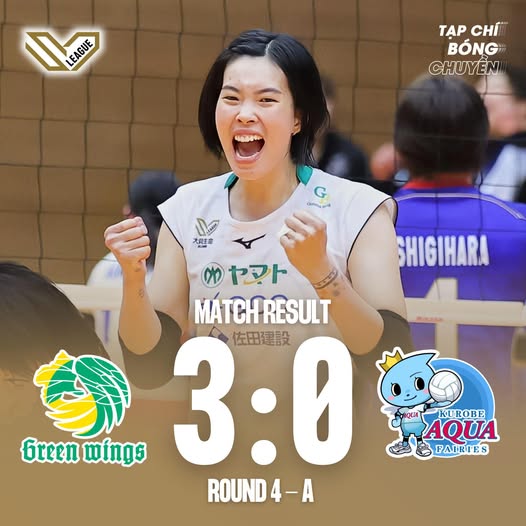 Trần Thị Thanh Thúy tiếp tục tỏa sáng, Gunma Greenwings đánh bại đội bóng toàn thắng từ đầu mùa - Ảnh 1. Trần Thị Thanh Thúy tiếp tục tỏa sáng, Gunma Greenwings đánh bại đội bóng toàn thắng từ đầu mùa - Ảnh 1.