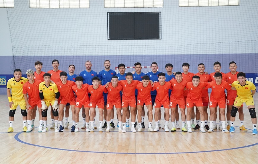 ĐT futsal Việt Nam đặt mục tiêu cao ở SEA Games 2025 - Ảnh 1. ĐT futsal Việt Nam đặt mục tiêu cao ở SEA Games 2025 - Ảnh 1.