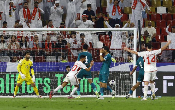 Cầu thủ nhập tịch ghi bàn, UAE hòa Iraq tại vòng loại World Cup 2026 - Ảnh 2.