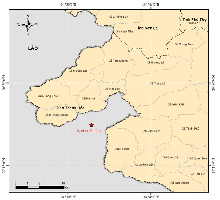 Động đất 4.8 độ khu vực biên giới Việt Nam - Lào - Ảnh 1.