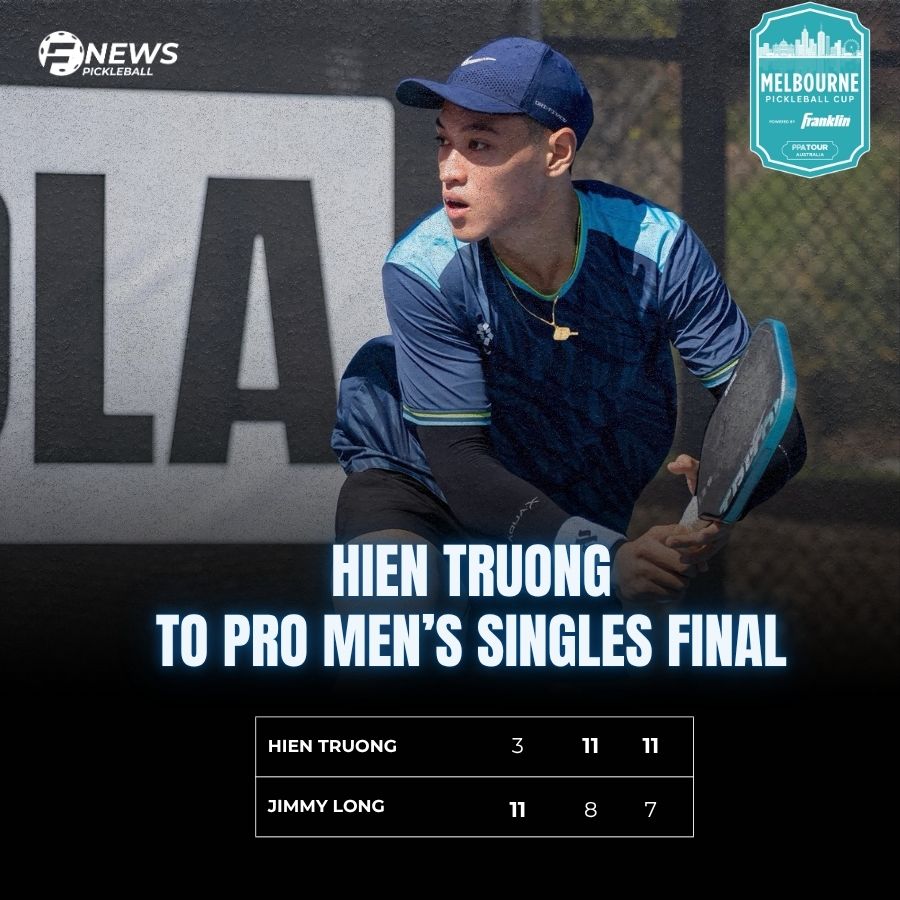 Trương Vinh Hiển ngược dòng không tưởng, ghi liền 10 điểm, hẹn Lý Hoàng Nam ở chung kết pickleball trên đất Úc - Ảnh 1.
