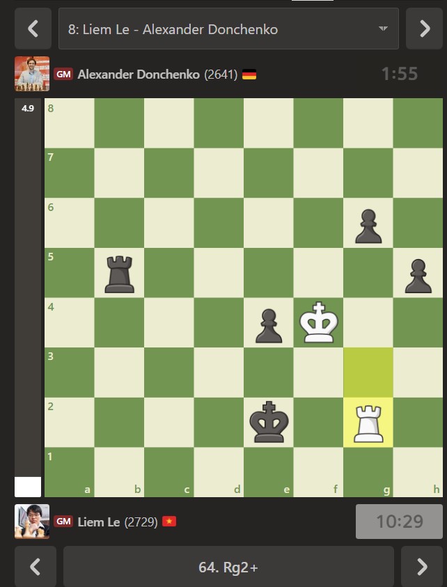 World Cup cờ vua: Lê Quang Liêm thoát hiểm dù đối thủ hơn 3 tốt, bước vào trận 'chung kết' vào ngày mai - Ảnh 1. World Cup cờ vua: Lê Quang Liêm thoát hiểm dù đối thủ hơn 3 tốt, bước vào trận 'chung kết' vào ngày mai - Ảnh 1.