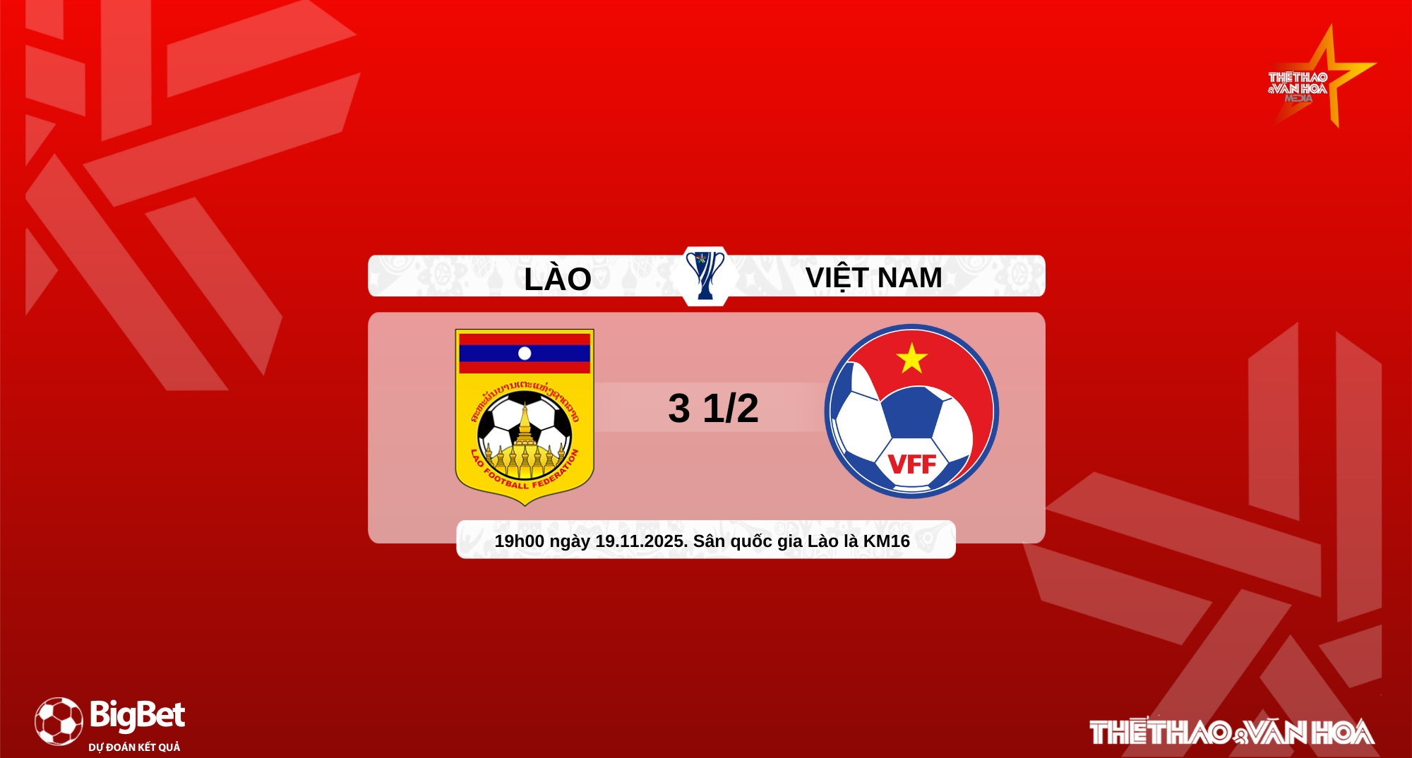 Nhận định, soi tỷ lệ Lào vs Việt Nam 19h00 hôm nay 19/11, vòng loại Asian Cup 2027 - Ảnh 11. Nhận định, soi tỷ lệ Lào vs Việt Nam 19h00 hôm nay 19/11, vòng loại Asian Cup 2027 - Ảnh 11.