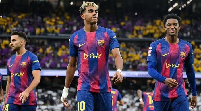 Giữa bão tin đồn, Yamal ghi bàn trở lại giúp Barcelona tiếp tục bám đuổi Real Madrid - Ảnh 2.