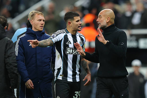 Guardiola Tranh Luận Với Bruno Guimaraes Của Newcastle