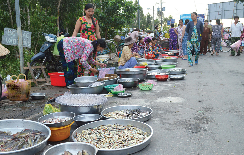 Phiên chợ độc đáo ở vùng sông nước miền Tây - Ảnh 1. Phiên chợ độc đáo ở vùng sông nước miền Tây - Ảnh 1.