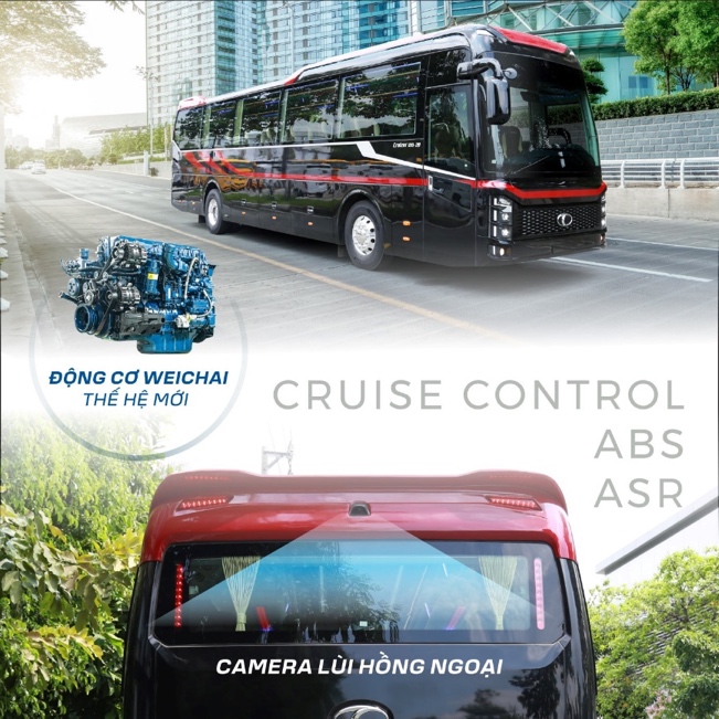 Ra mắt xe ghết ngồi cao cấp Thaco Cruizer 120S thế hệ mới phiên bản 29 chỗ - Ảnh 4.