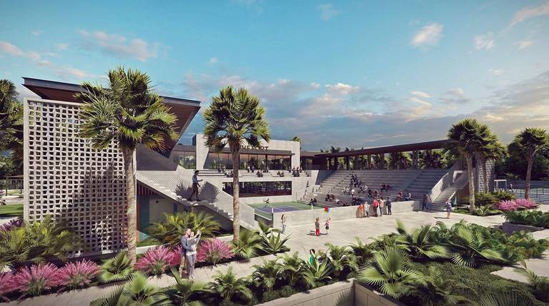 Sân vận động pickleball đầu tiên trên thế giới chính thức đi vào hoạt động - Ảnh 2. Sân vận động pickleball đầu tiên trên thế giới chính thức đi vào hoạt động - Ảnh 2.