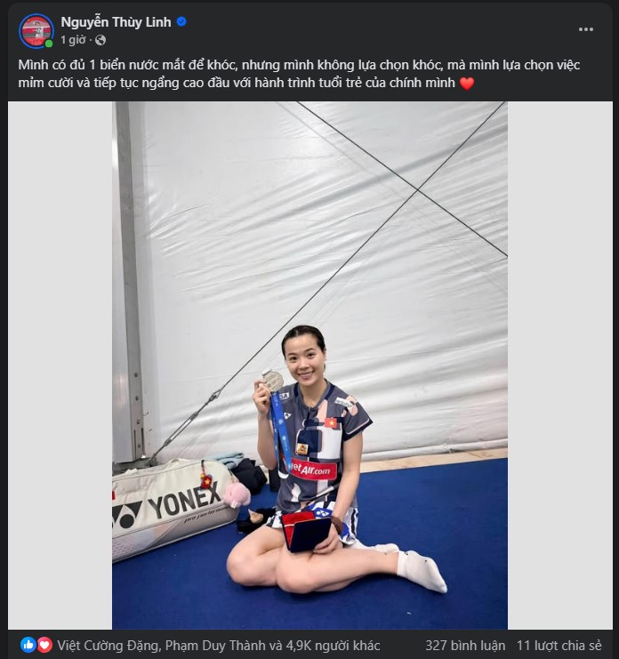 Tay vợt Việt Nam lên tiếng khi thua 4 trận chung kết trong 1 năm: 'Có đủ biển nước mắt để khóc, nhưng mình không lựa chọn khóc' - Ảnh 1. Tay vợt Việt Nam lên tiếng khi thua 4 trận chung kết trong 1 năm: 'Có đủ biển nước mắt để khóc, nhưng mình không lựa chọn khóc' - Ảnh 1.