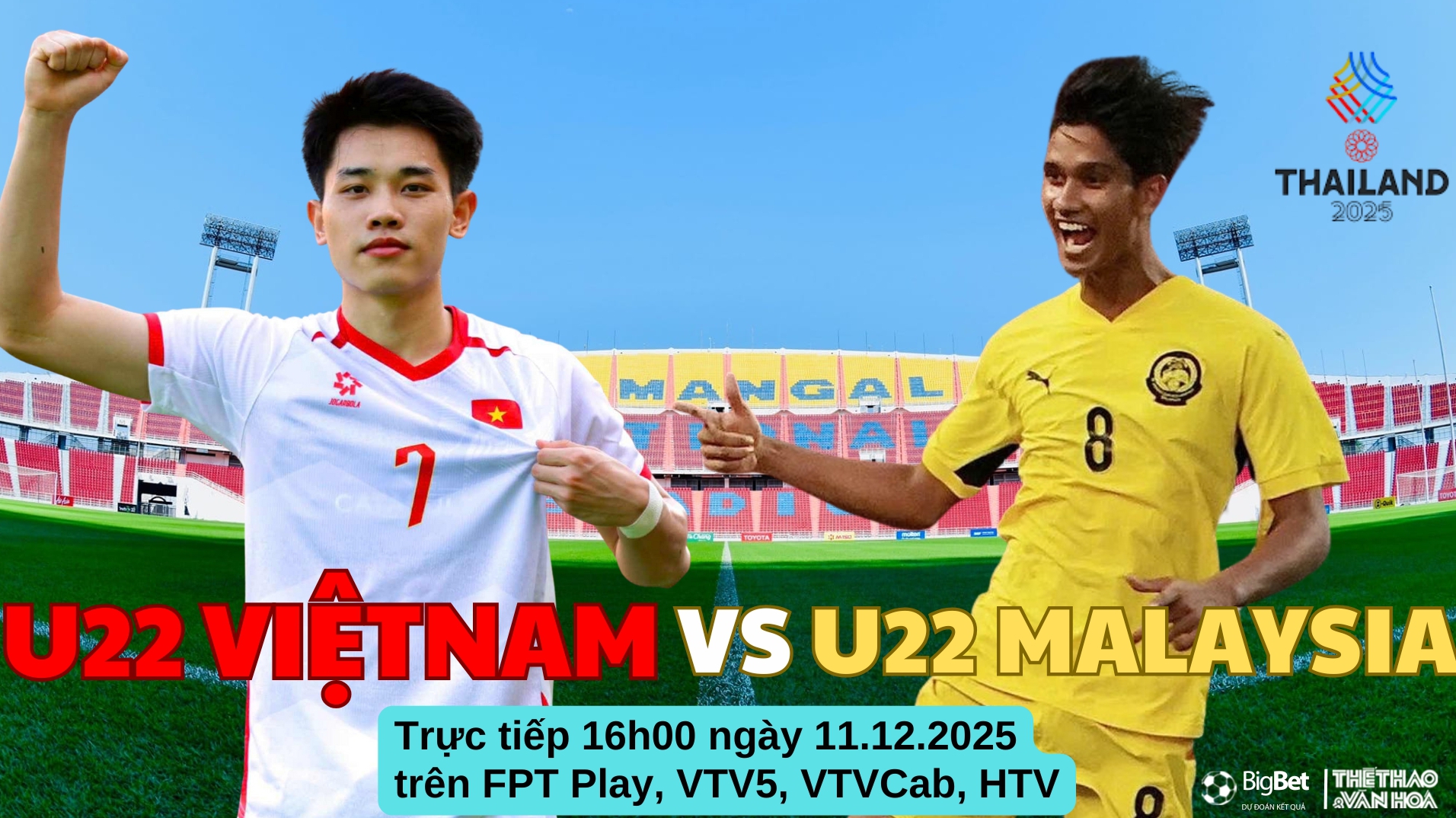 Nhận định, soi tỷ lệ U22 Việt Nam vs U22 Malaysia 16h hôm nay ngày 11/12, bảng B SEA Games 2025