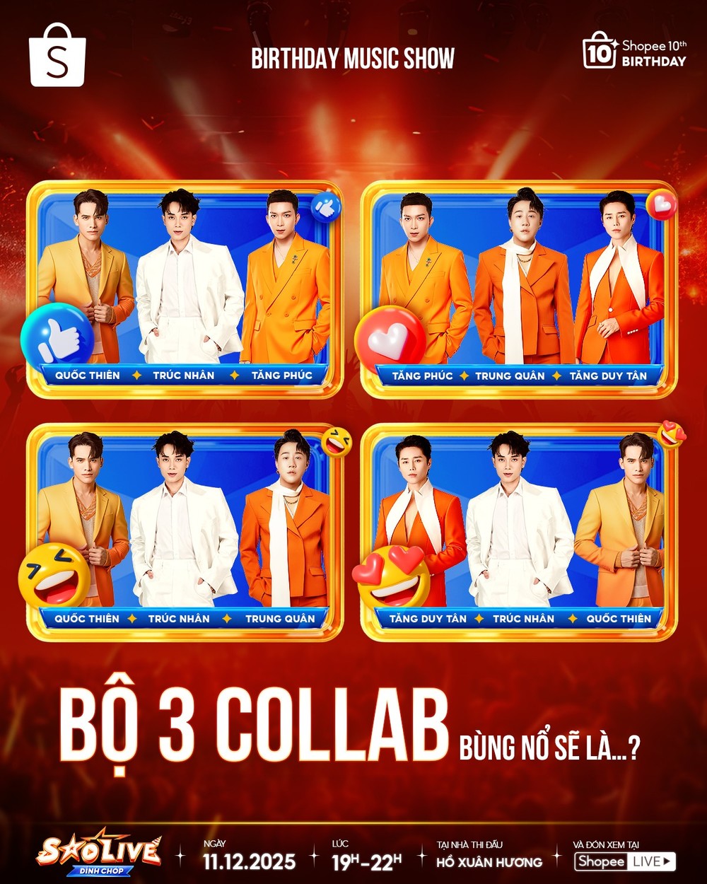 Duy Khánh, Neko Lê và Tăng Phúc khuấy động trước thềm sinh nhật Shopee lên 10 - Ảnh 3.