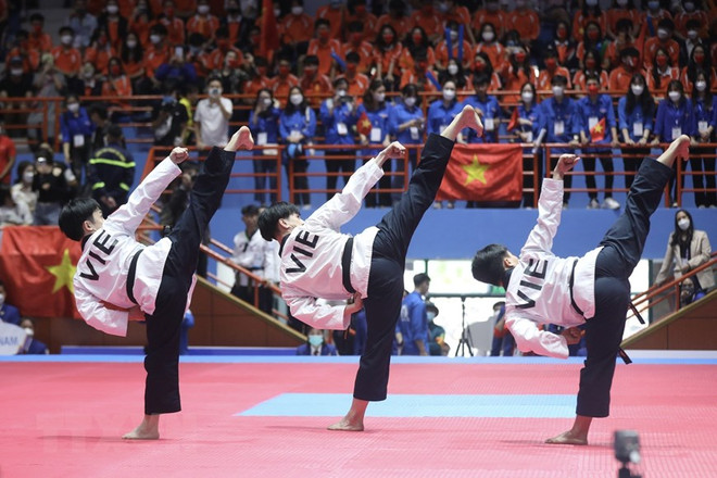 40 HCV được trao trong ngày thi đấu đầu tiên của SEA Games 2025, thể thao Việt Nam kỳ vọng ở Taekwondo - Ảnh 2. 40 HCV được trao trong ngày thi đấu đầu tiên của SEA Games 2025, thể thao Việt Nam kỳ vọng ở Taekwondo - Ảnh 2.