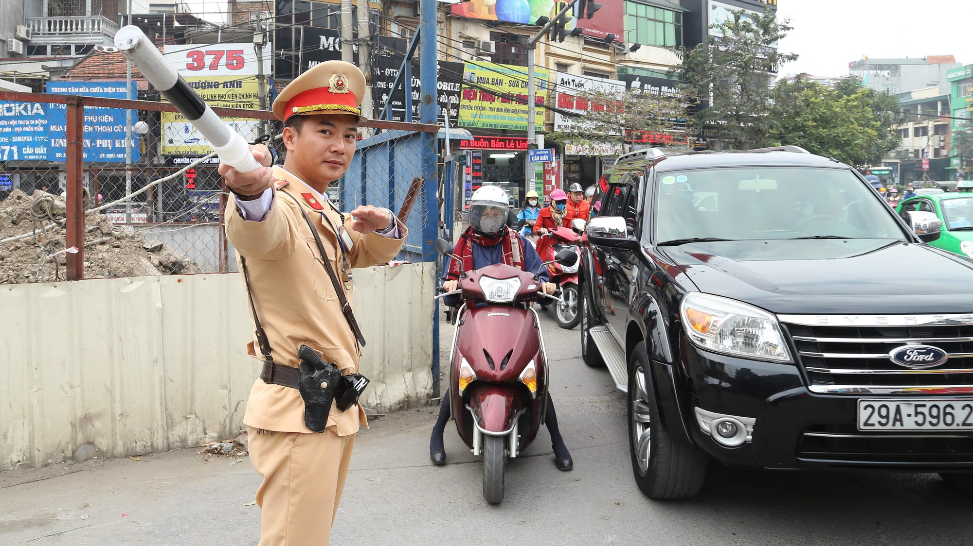 Hà Nội: Phân luồng tổ chức giao thông phục vụ thi công Đại lộ Thăng Long