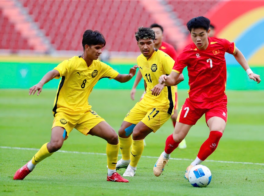 Đình Bắc tiếp tục ghi dấu ấn ở SEA Games 2025.Ảnh: Minh Dân