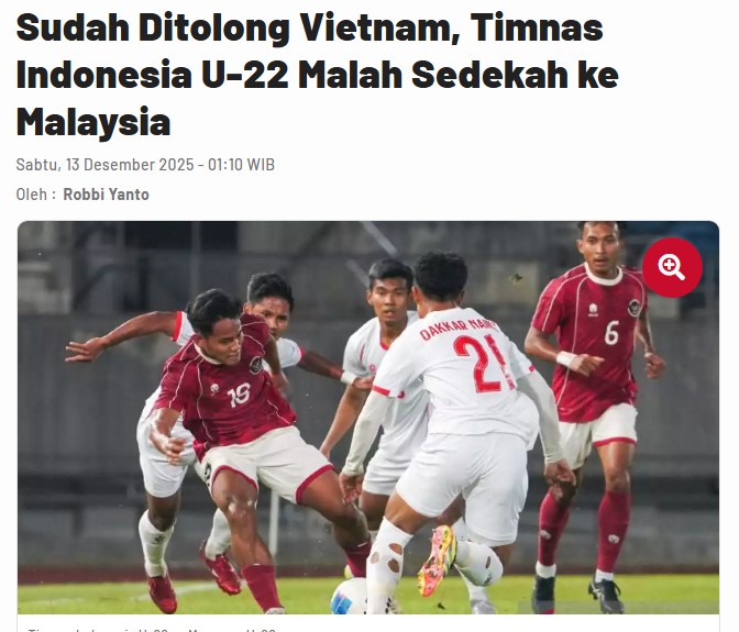 Báo Đông Nam Á: U22 Việt Nam Mang Lại Hy Vọng Nhưng Tuyển Trẻ Indonesia Lại Vuột Vé Đi Tiếp Vào Tay Đội Khác - Ảnh 1. Báo Đông Nam Á: U22 Việt Nam Mang Lại Hy Vọng Nhưng Tuyển Trẻ Indonesia Lại Vuột Vé Đi Tiếp Vào Tay Đội Khác - Ảnh 1.