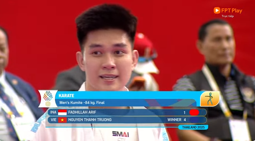 Đoàn Việt Nam có HCV karate thứ 2 ở SEA Games 2025 trong ngày 13/12 - Ảnh 1. Đoàn Việt Nam có HCV karate thứ 2 ở SEA Games 2025 trong ngày 13/12 - Ảnh 1.